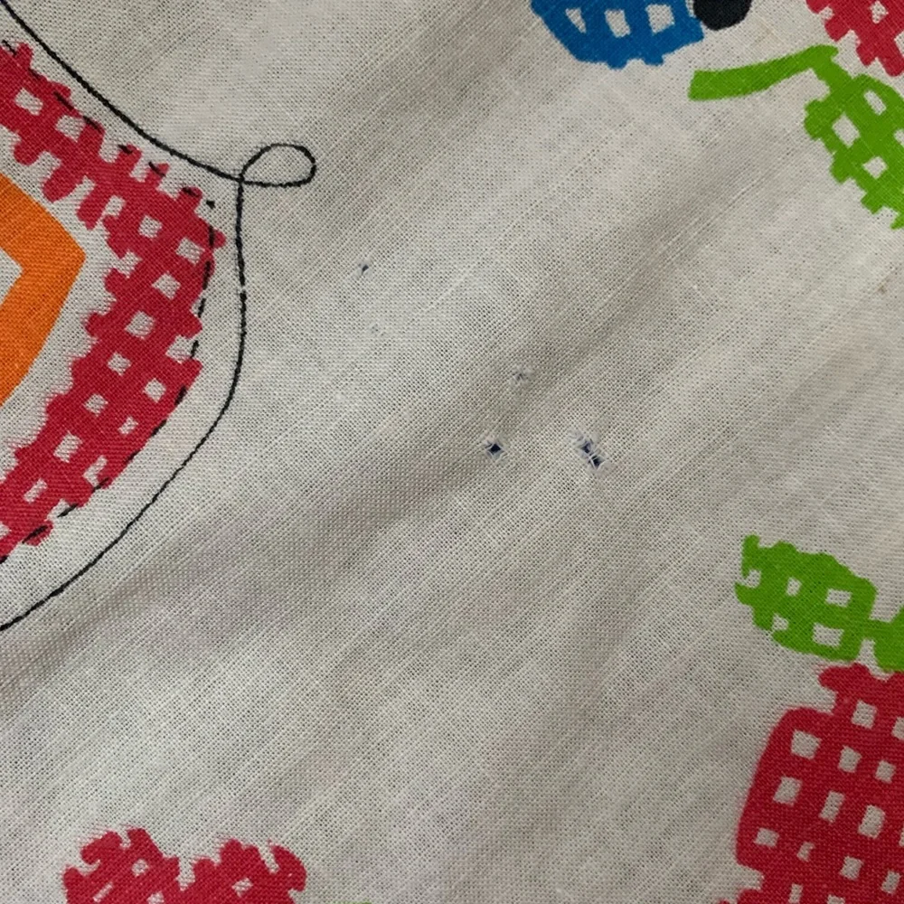 Vintage Handmade Raggedy Ann and Andy Toddler Small Throw thick Blanket 48.5x 29